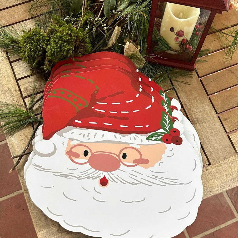 Christmas Santa Claus Holiday Placemats -set of 4